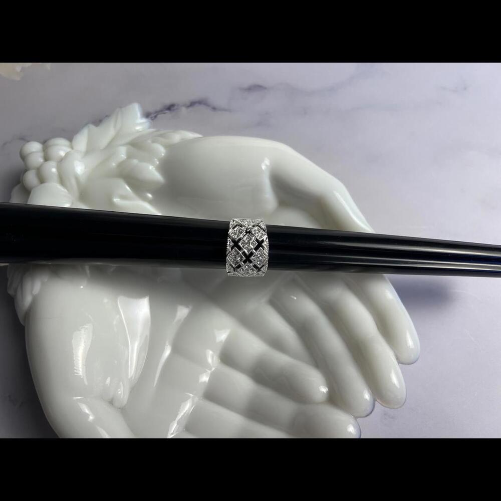 Silver Tone Charter Club Ring Sz 8